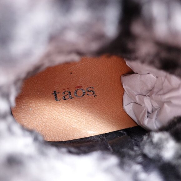 SOLD ❤️ Taos Combo Boots Sz 39 US 8-8.5 Black Leather - Picture 14 of 14